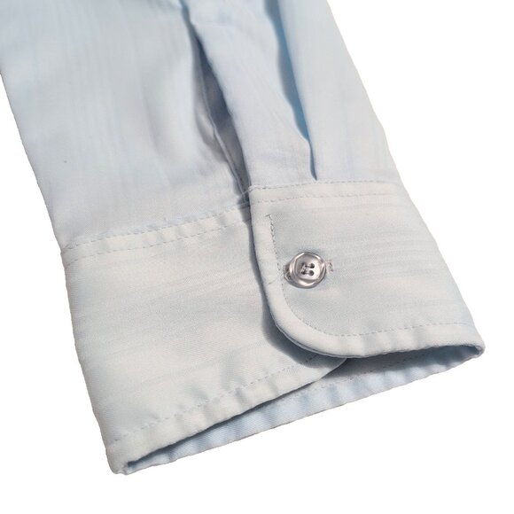 Vintage Adam Men's Dress Shirt sz XL 17-17.5 Light Blue VGC Made in Canada - Picture 7 of 12